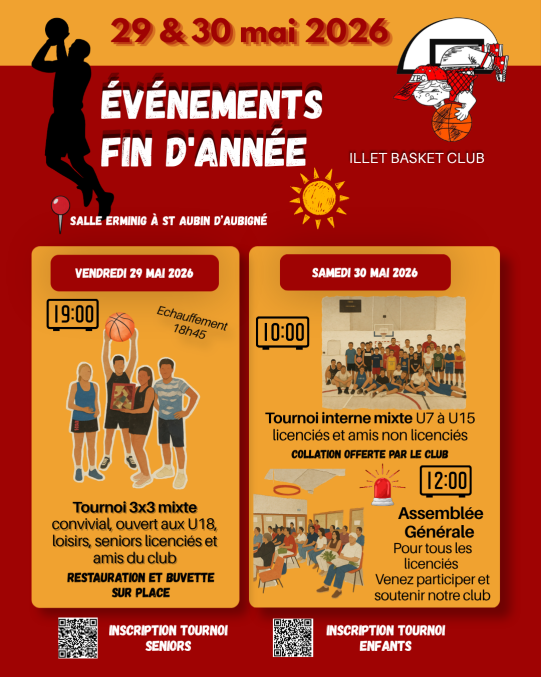 29 & 30 Mai 2026 - Week end de fin de saison